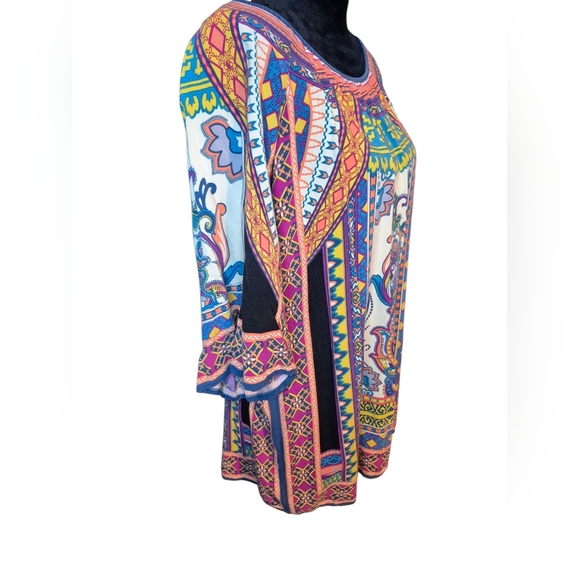 Flying Tomato Vibrant Patterned Tunic Top - Picture 5 of 6